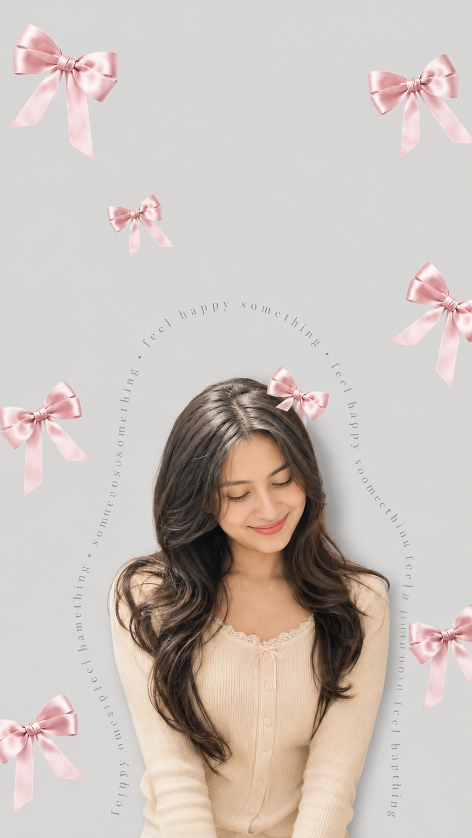 Serene portrait with satin bows