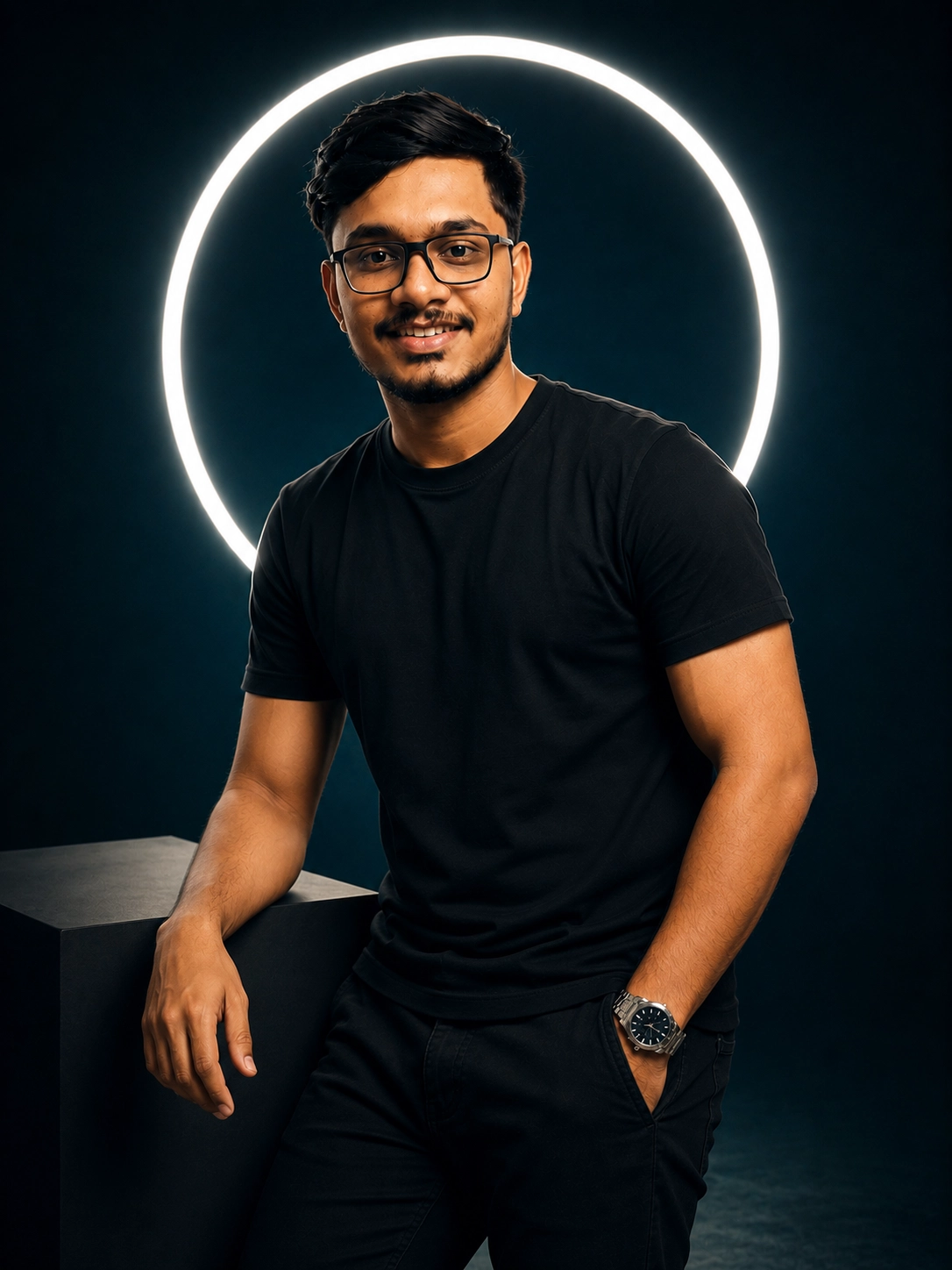 Linkedin Ring Light Portrait AI Prompt