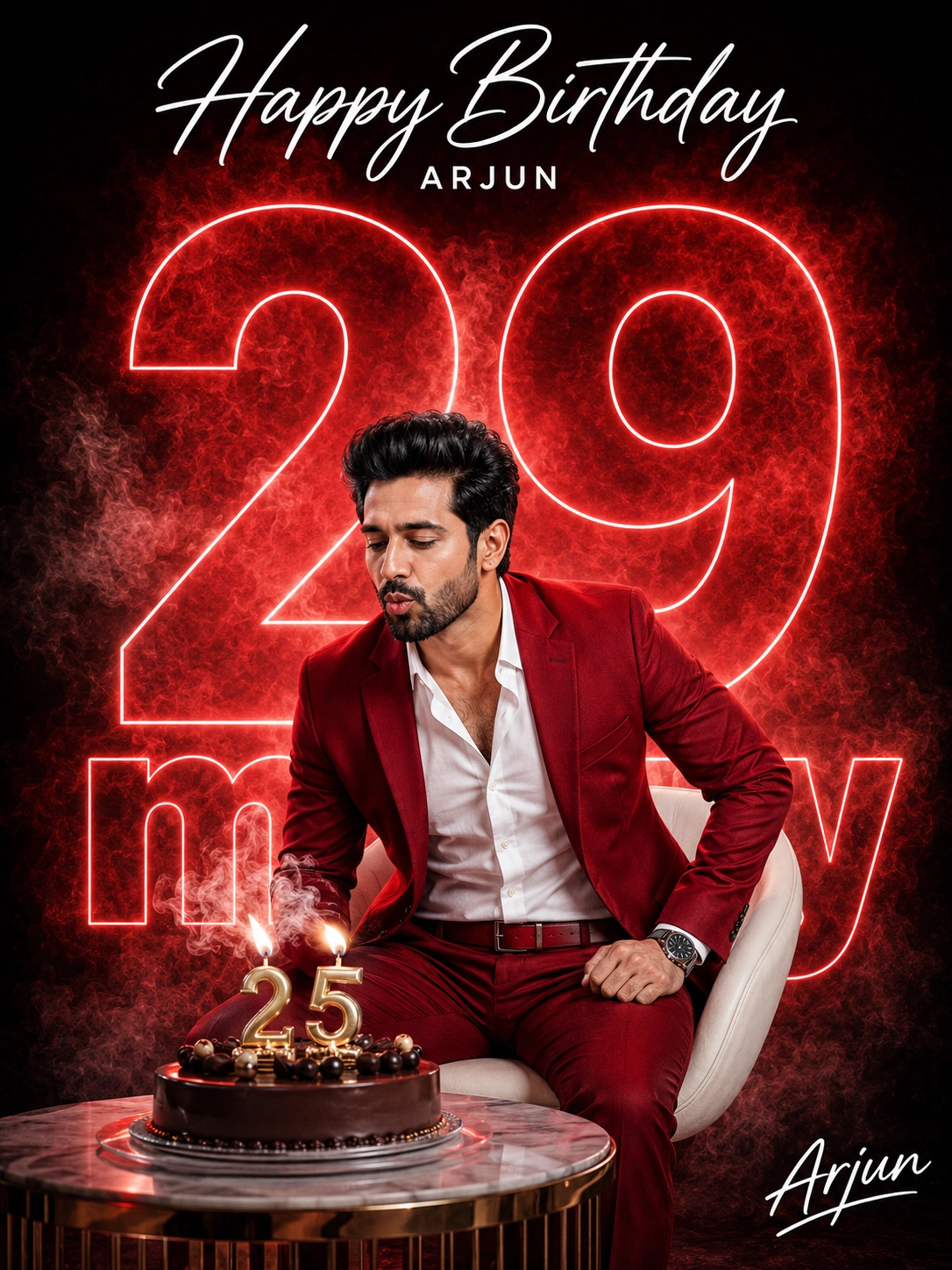Birthday Cake Celebration Poster