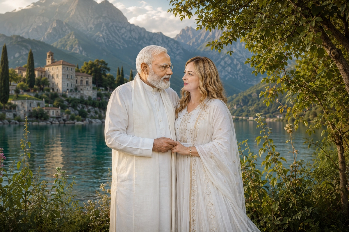 Romantic Couple Portrait AI Prompt