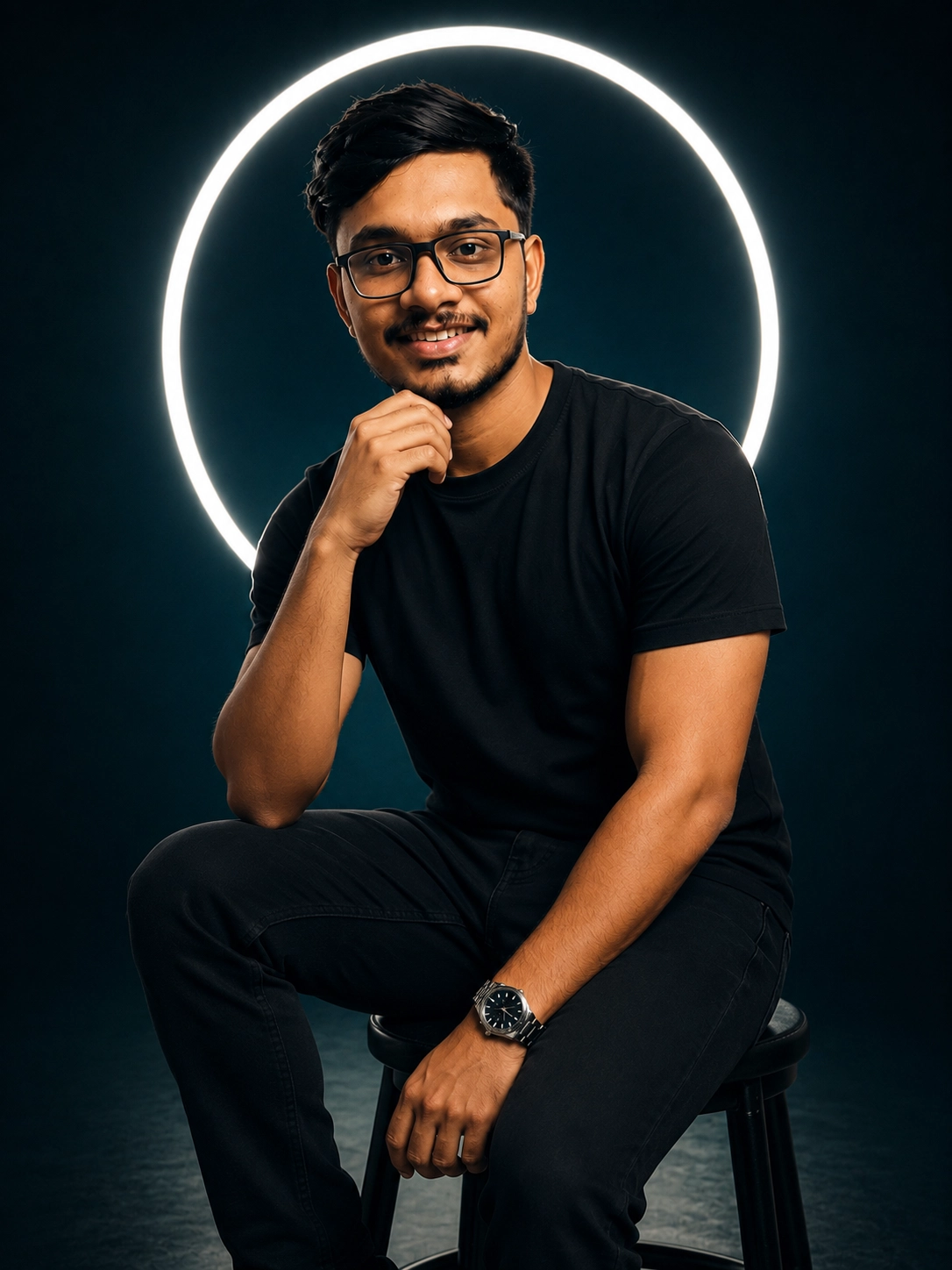 Halo Light Portrait AI Prompt