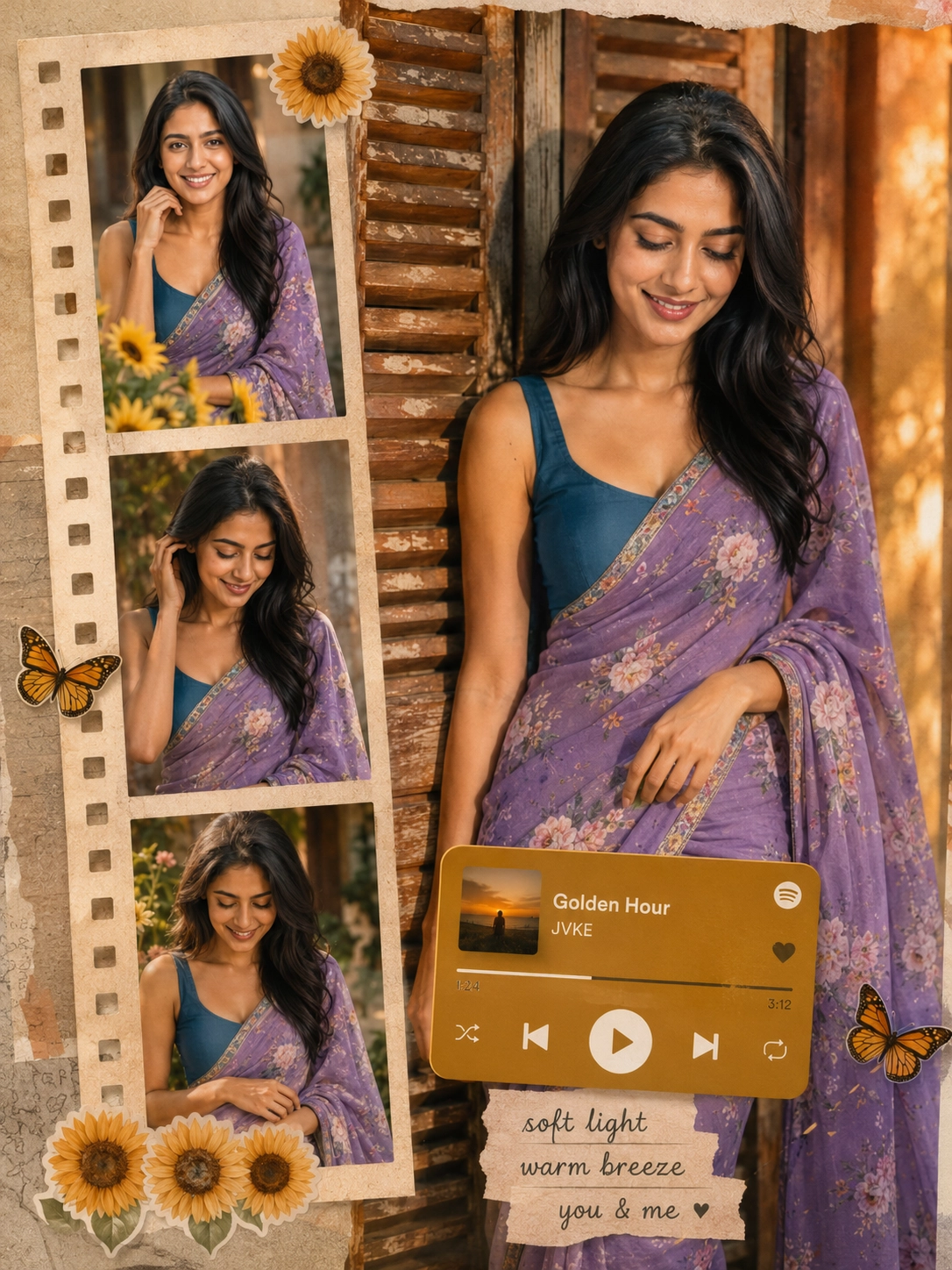 AI Saree Portrait