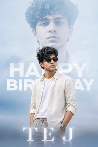 Modern birthday poster