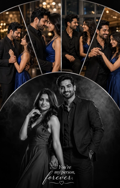 Romantic Couple Collage