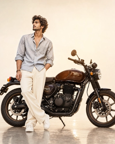 Royal Enfield Hunter 350 Portrait AI Prompt