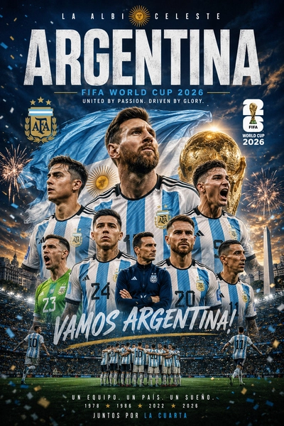 Argentina With Messi – FIFA World Cup 2026