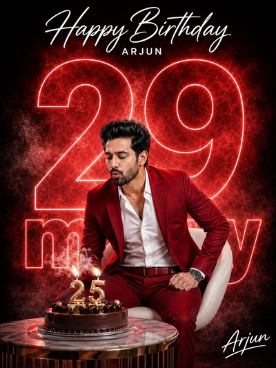Birthday Cake Celebration Poster