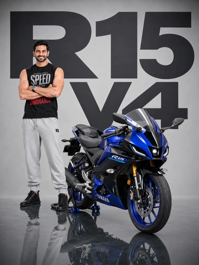 Yamaha R15 V4 AI Image Prompt