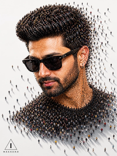 AI Crowd Face Portrait
