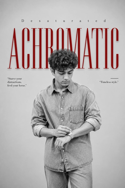 Achromatic style and focused elegance