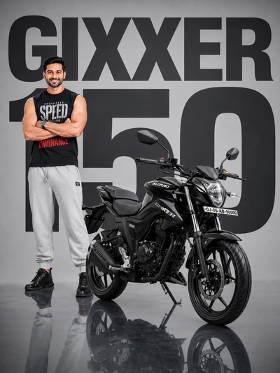 Suzuki Gixxer 150 AI Image Prompt