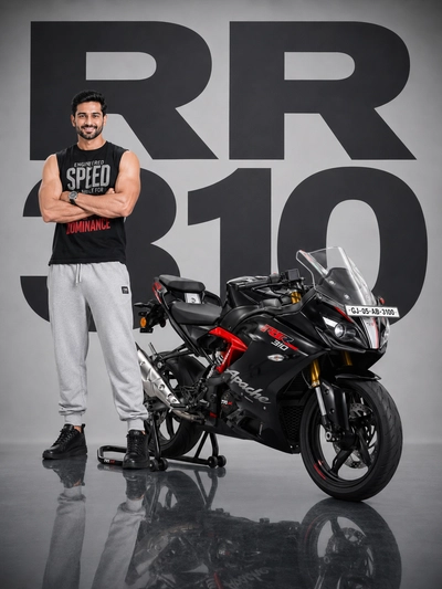 TVS Apache RR 310 AI Image Prompt