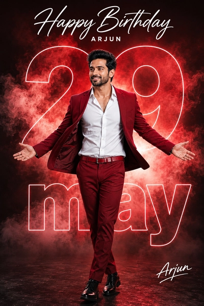 Stylish Birthday Banner Design for Men